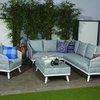 Tropical corner lounge set                                                                       (4pcs/set: 1 lounge chair+1 sofa+1 right arm 3-seater+1 coffee table)