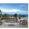Panarea Corner Lounge Set (6pcs/set:1 left-arm chair+1 right-arm chair+1 corner +1 middle+1 lounge chair+1 coffee table)