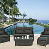 Elounda Lounge set ( 2 lounge chairs +1 lounge bench + 2 footrest + 1 coffee table )