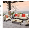 Capri Lounge Set(4pcs/set:2 lounge chairs+1 sofa+1 coffee table)